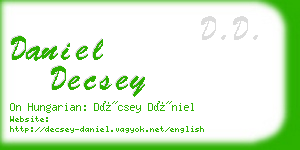 daniel decsey business card